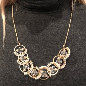 J. Crew pearl and crystal necklace